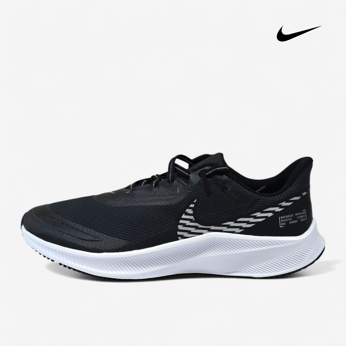 Tenis Hombre NIKE QUEST 3 SHIELD Negro Correr Running 28.5 CQ8894 001