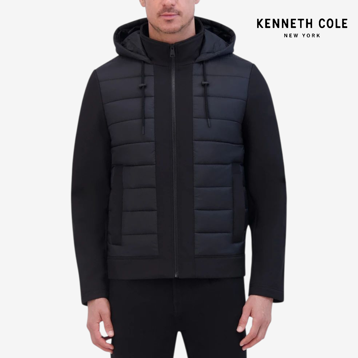 Chamarra invierno Kenneth Cole Negro Casual M