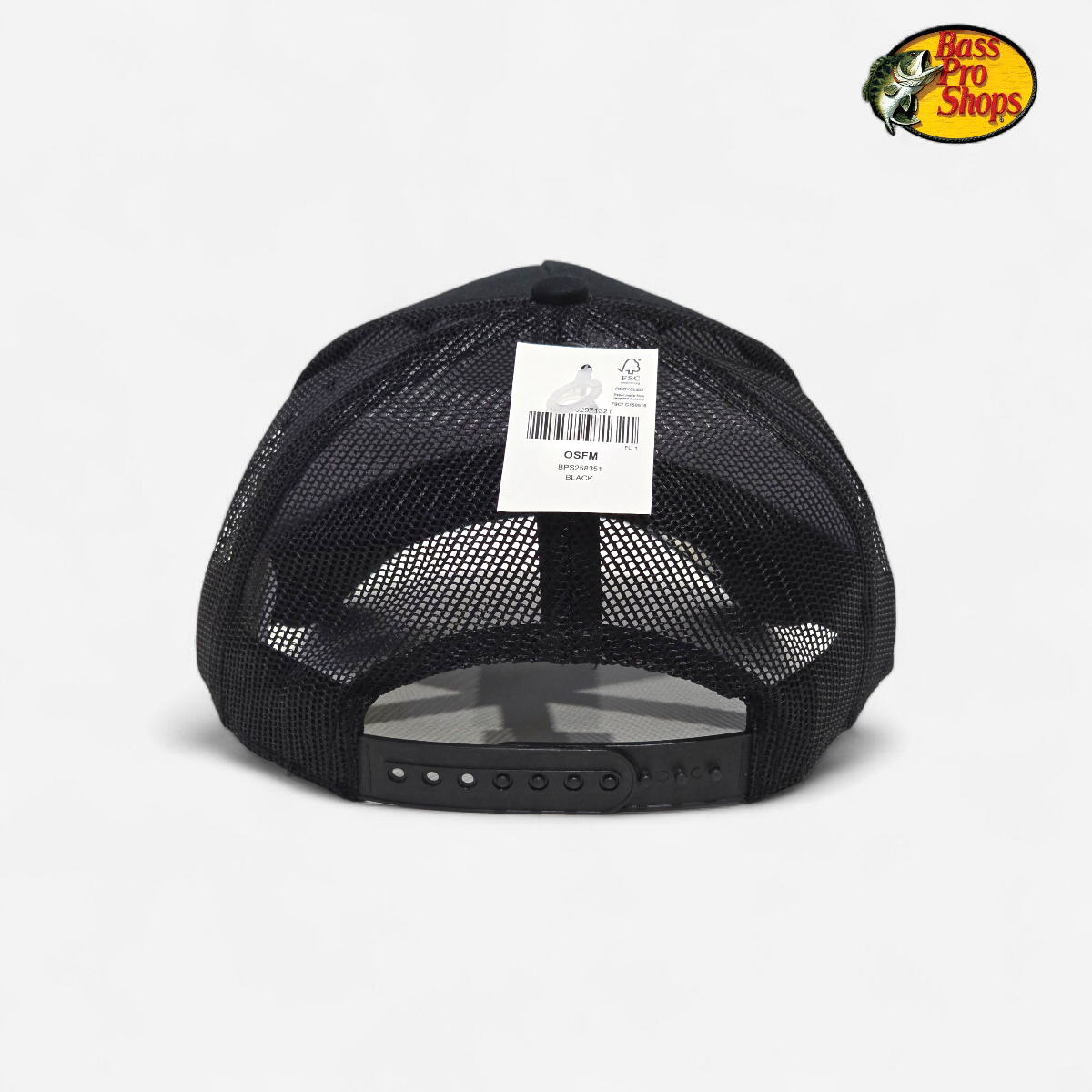 Gorra Trucker Snapback BASS PRO SHOPS Negro Talla unica Hombre Snapback 8351