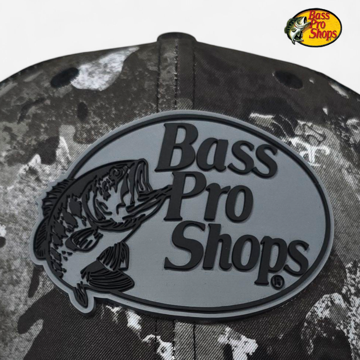 Gorra Trucker Snapback BASS PRO SHOPS Camuflaje Nocturno Talla unica Hombre Snapback 8354