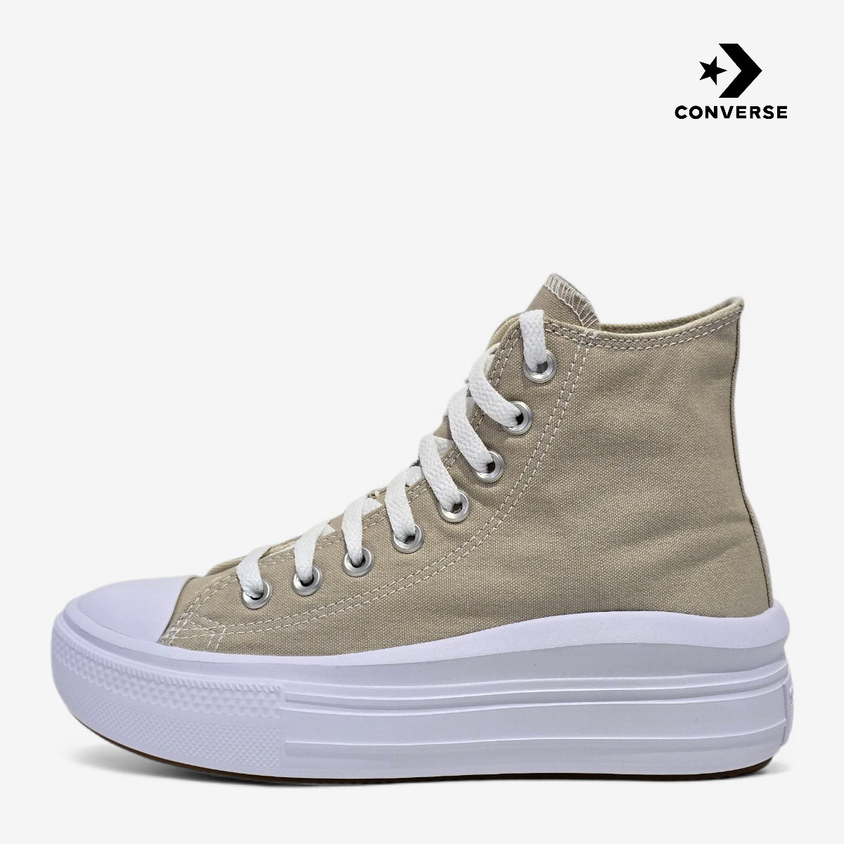 Tenis dama CONVERSE CHUCK TAYLOR ALL STAR MOVE HI Beige A04365C