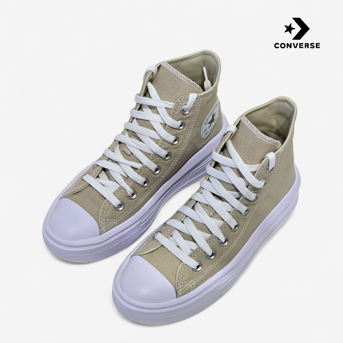 Tenis dama CONVERSE CHUCK TAYLOR ALL STAR MOVE HI Beige A04365C