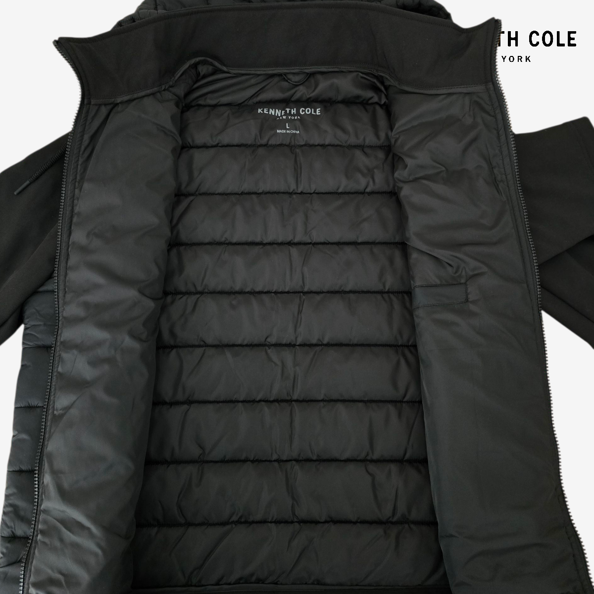 Chamarra invierno Kenneth Cole Negro Casual M
