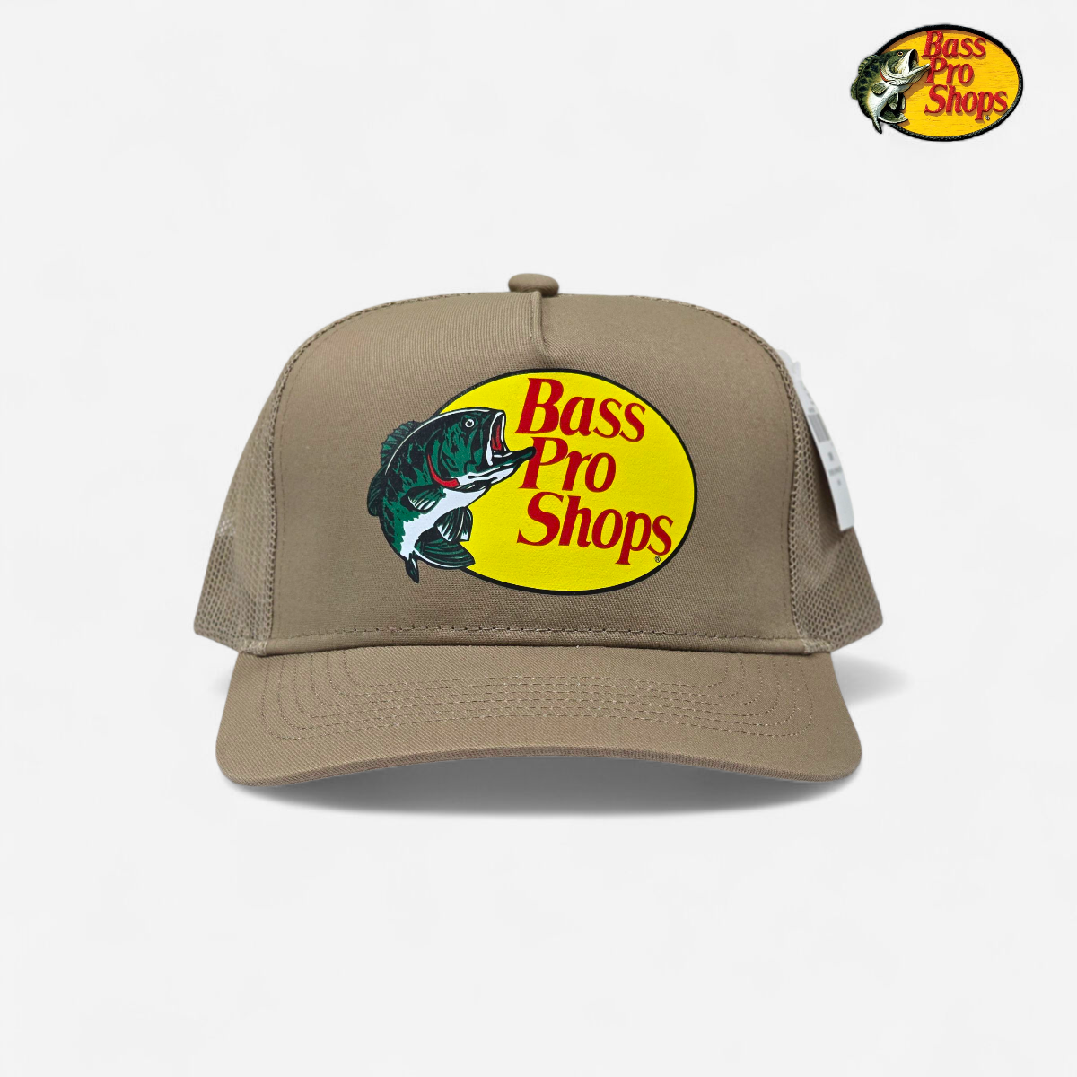 Gorra Trucker Snapback BASS PRO SHOPS Cafe Caqui Talla unica Hombre Snapback 032