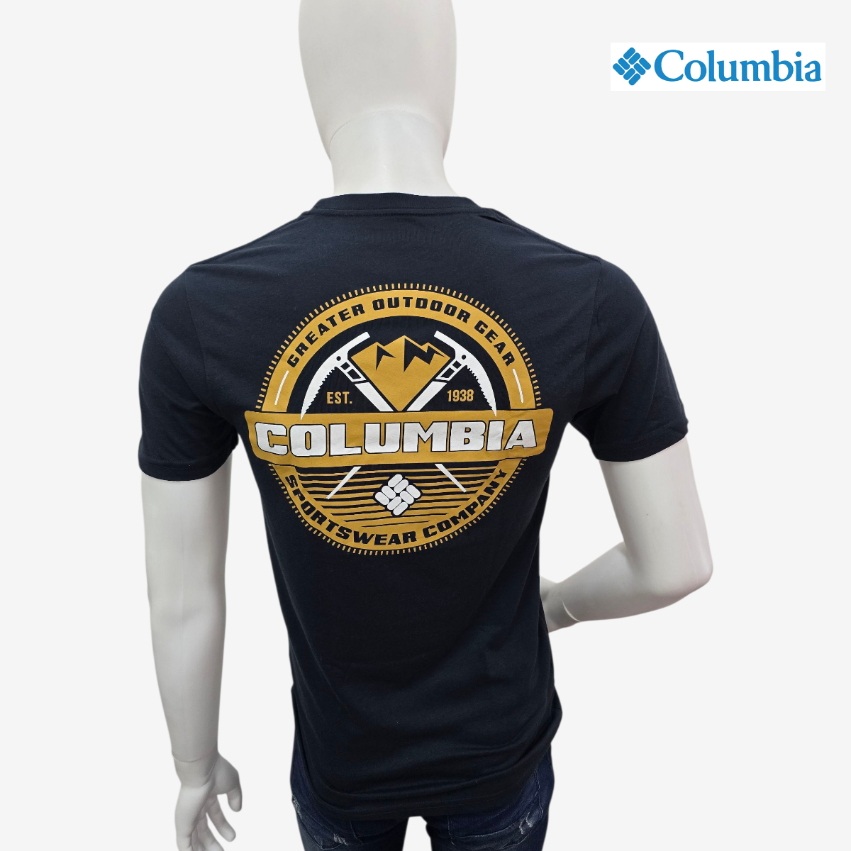 Playera manga corta COLUMBIA tipo tee para hombre casual Azul Marino Chica 83304024