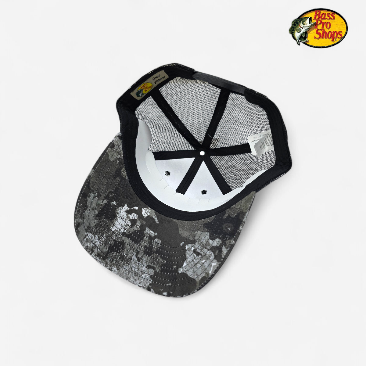 Gorra Trucker Snapback BASS PRO SHOPS Camuflaje Nocturno Talla unica Hombre Snapback 8354