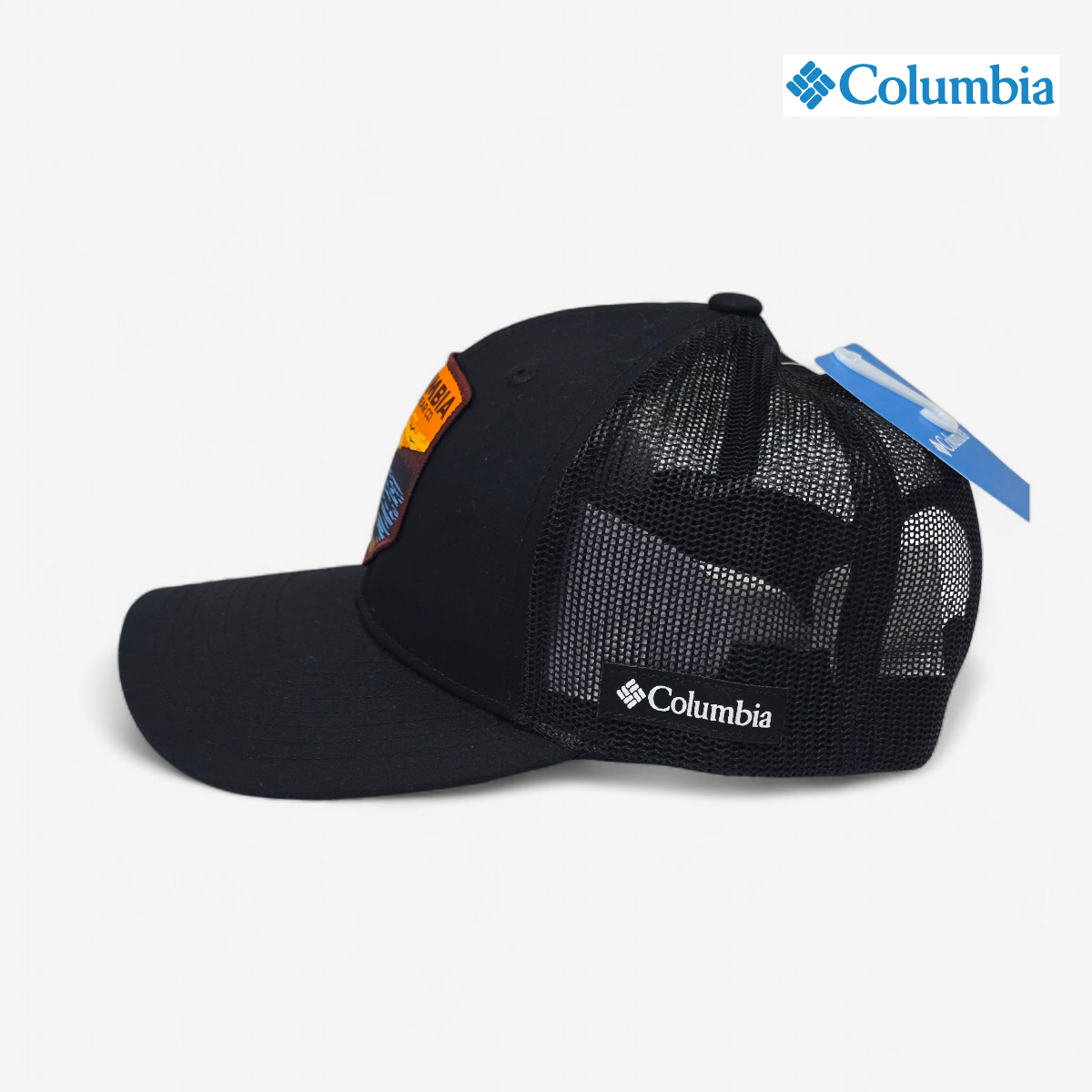 Gorra Trucker Snapback COLUMBIA Negra Talla unica Hombre Snapback Casual Unisex 0823