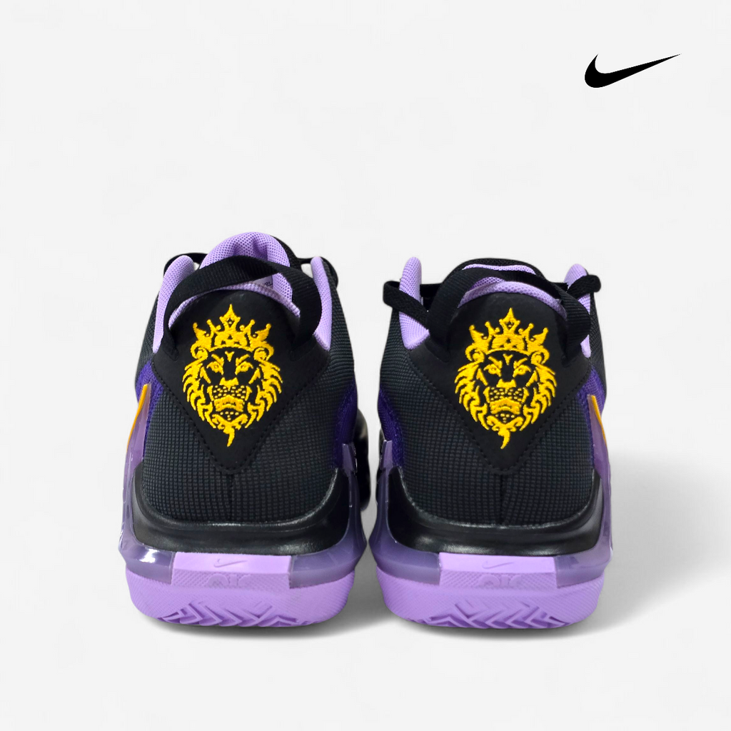 Tenis Hombre Basquetbol 27.5 Edicion LeBron James WITNESS VII 7 Nike Negro Morado Lakers
