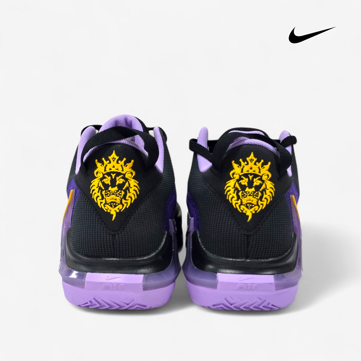 Tenis Hombre Basquetbol 27.5 Edicion LeBron James WITNESS VII 7 Nike Negro Morado Lakers